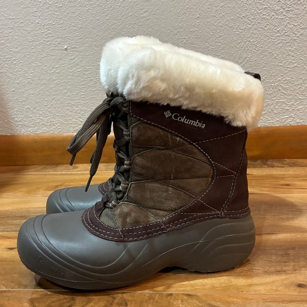 Columbia Womens Sierra Summette Brown Winter Boots Size - womens size 8